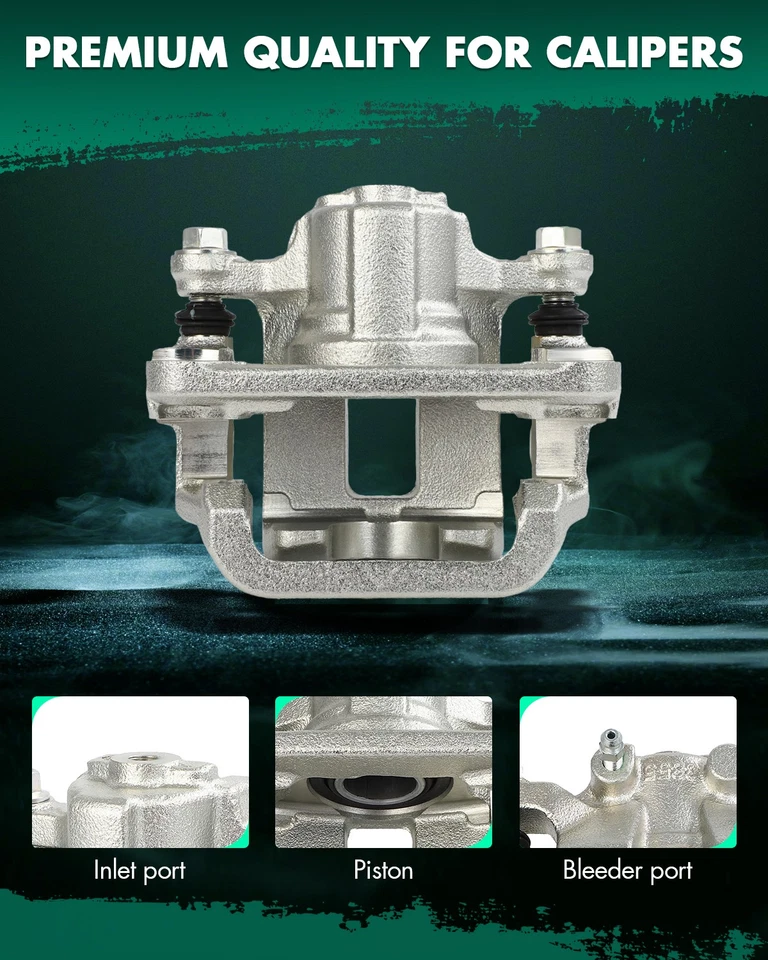 Pinzas de freno trasero izquierdo con soporte para NISSAN ROGUE 2011-2022 HOJA 2014-2022 Foto 4 de 4