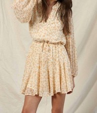 By Together Long Puff Sleeves Dress Size S