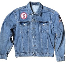 St. Louis Cardinals Vintage GUESS Jeans LARGE Jacket 1990s MLB Baseball Denim