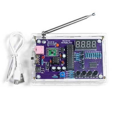 FM Radio Kit Electronic DIY Kit Parts TDA2822 Power Amplifier 87-108MHz W/hell
