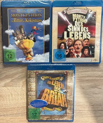 Monty Python 3 Blu-ray-Set mit Ritter + Sinn des Lebens + Brain * SEALED *