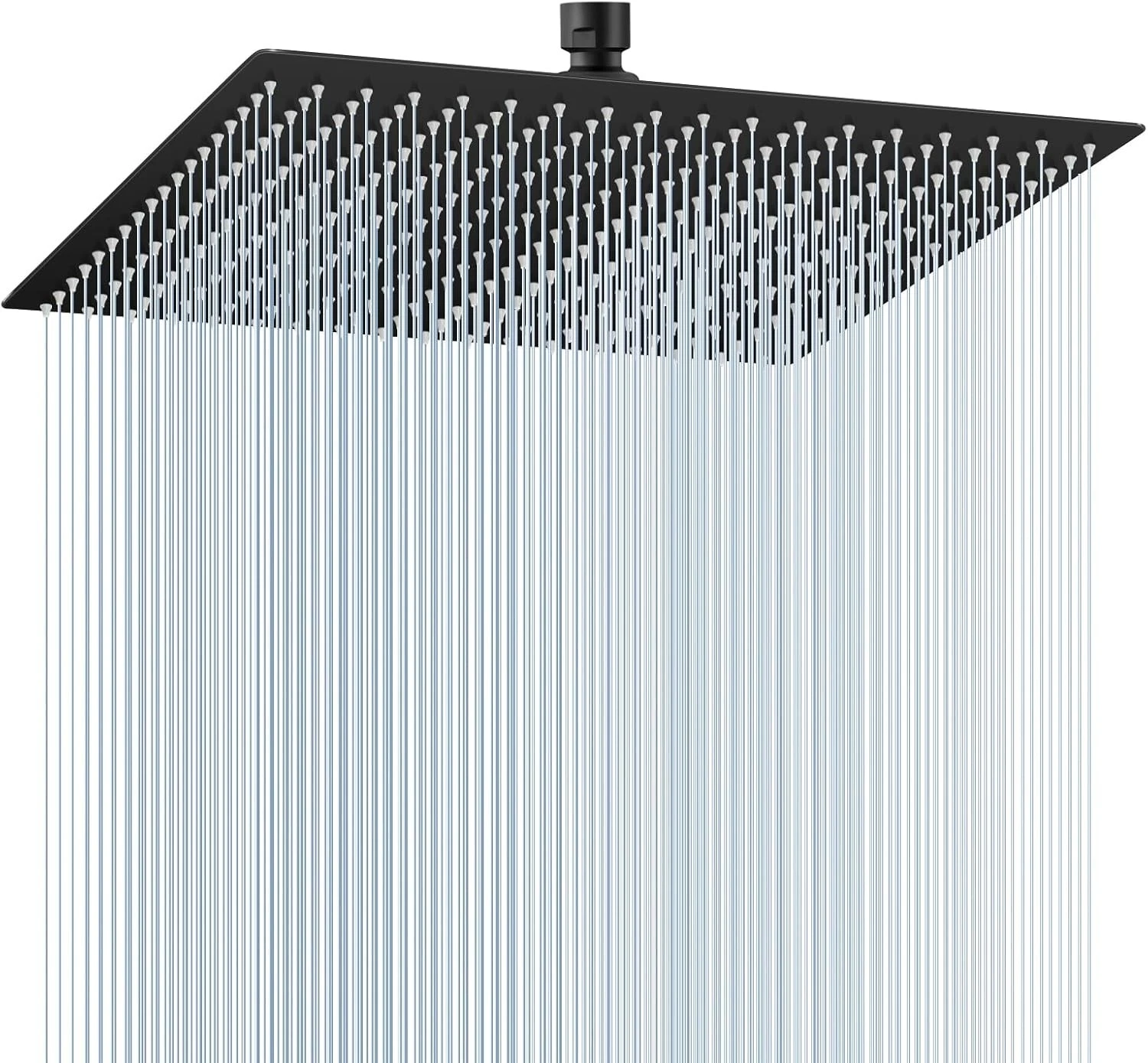 16 inch Matte Black Large Rain Shower Head