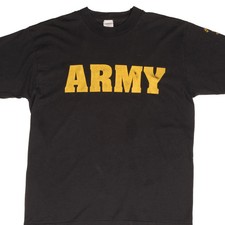 VINTAGE FIRST JUMP US ARMY SECOND COLLEGE TEE SHIRT 1990S LARGE MADE IN USA