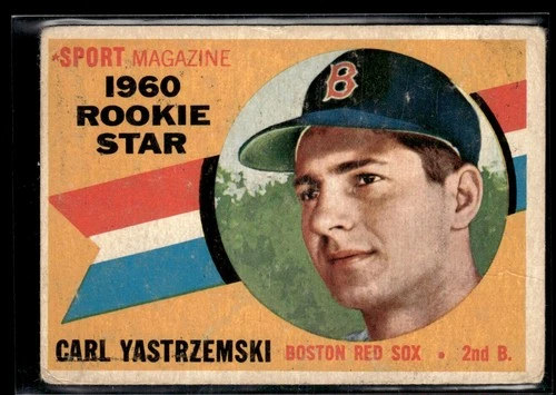 1960 Topps Carl Yastrzemski Rookie LOW GRADE Set Break #148
