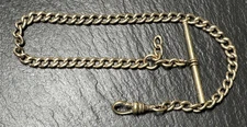 ANTIQUE GOLD TONE WATCH CHAIN BY GRH M525