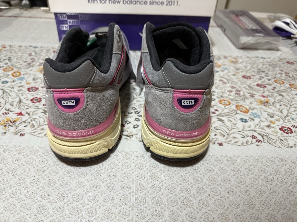 NEW BALANCE KITH X UNITED ARROWS & SONS X 990V4 MADE IN USA Grey/Pink Size 11 Ronnie Fieg for New Balance 990V4 United Arrows & Sons  main image 2