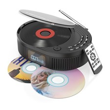 Portable CD Player Boombox with 2 3W Speakers, Bluetooth Transmitter Spea...