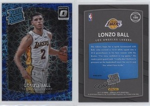 2017-18 Panini Donruss Optic Rated Blue Velocity Prizm Lonzo Ball #199 Rookie RC