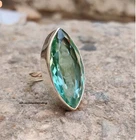Aquamarine Ring, 925 Silver Ring, Women Ring, Band Ring, Gemstone Ring, All Size