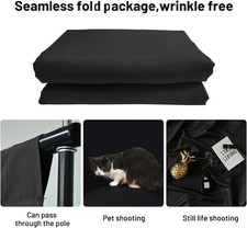 Black Backdrop Background,10 X 7 FT Large Photography Backdrop Photo Photosho...