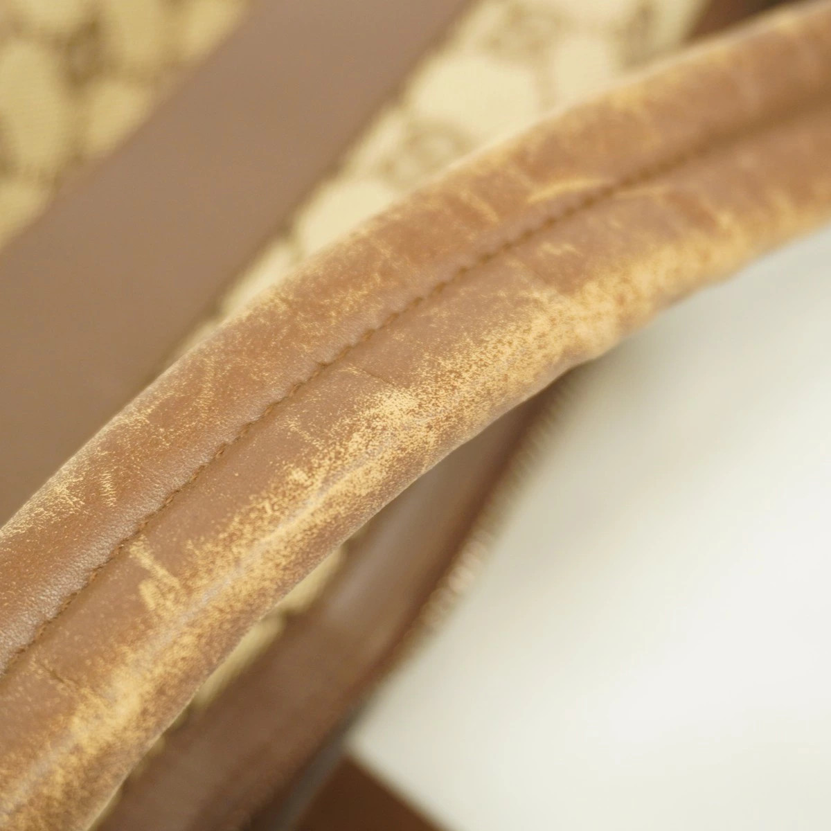 Gucci GG Canvas Shoulder Bag Brown Silver Hardware thumbnail 6