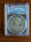 2022 W Burnished American Silver Eagle PCGS SP70