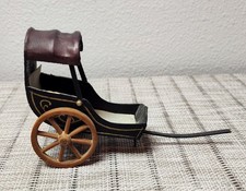 Bambola miniatura vintage fatta a mano numerata 692/1000 Sully Cart legno Lilliput USA