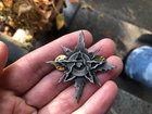WARHAMMER Starforged Octagrams Eye Of Terror 40K chaos pewter pin badge