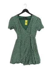 Volcom Wrap Midi Dress XS in Green