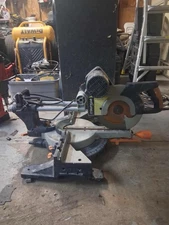 Evolution R185SMS 10" Sliding Miter Saw w/ Multi-Material Cutting, 45 deg. bevel