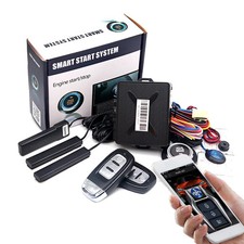 Universal Car Alarm Auto Remote Starter Smart Key Start Stop Button System Car A