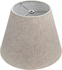 Barrel White Small Lamp Shade for Table Floor Lamps Replacement, 6X10X7.5 Inch,