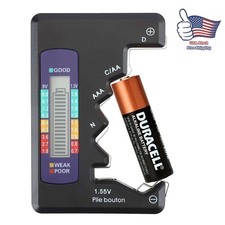 Battery Tester Universal Battery Checker for D,C / AA, AAA, 1.55V Button Cell,9V