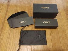 Versace Sunglasses Box, Case, Soft Bag, Instructions - NEW