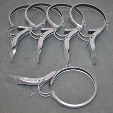 (5) Nordfab 4" Duct Clamp 8010005523, Quick Release, Galvanized Steel, Nitrile