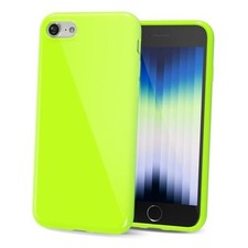 for iPhone SE 2022/7/8 Phone Case Liquid Silicone, SE 2022/ 7/ 8 Neon Green