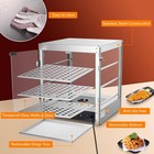 WeChef 20" Commercial Countertop Food 3-Tier Pizza Warmer with LED Adjustable — photo 3