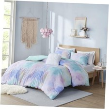 Queen/Full Size Watercolor Queen Bedding Sets, Full/Queen Aqua Comforter Set