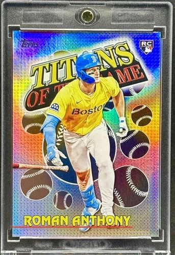 Roman Anthony RARE ROOKIE RC REFRACTOR TOPPS  INVESTMENT CARD RED SOX MINT