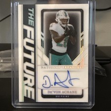 2025 National Treasures De'von Achane /25 The Future On Card Auto
