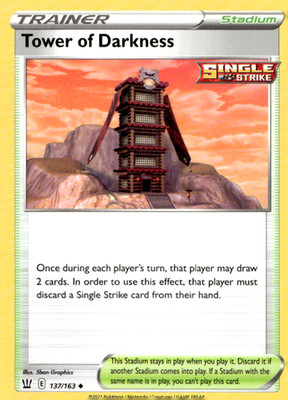 Tower of Darkness 137/163 Uncommon Regular SWSH05: Battle Styles NM