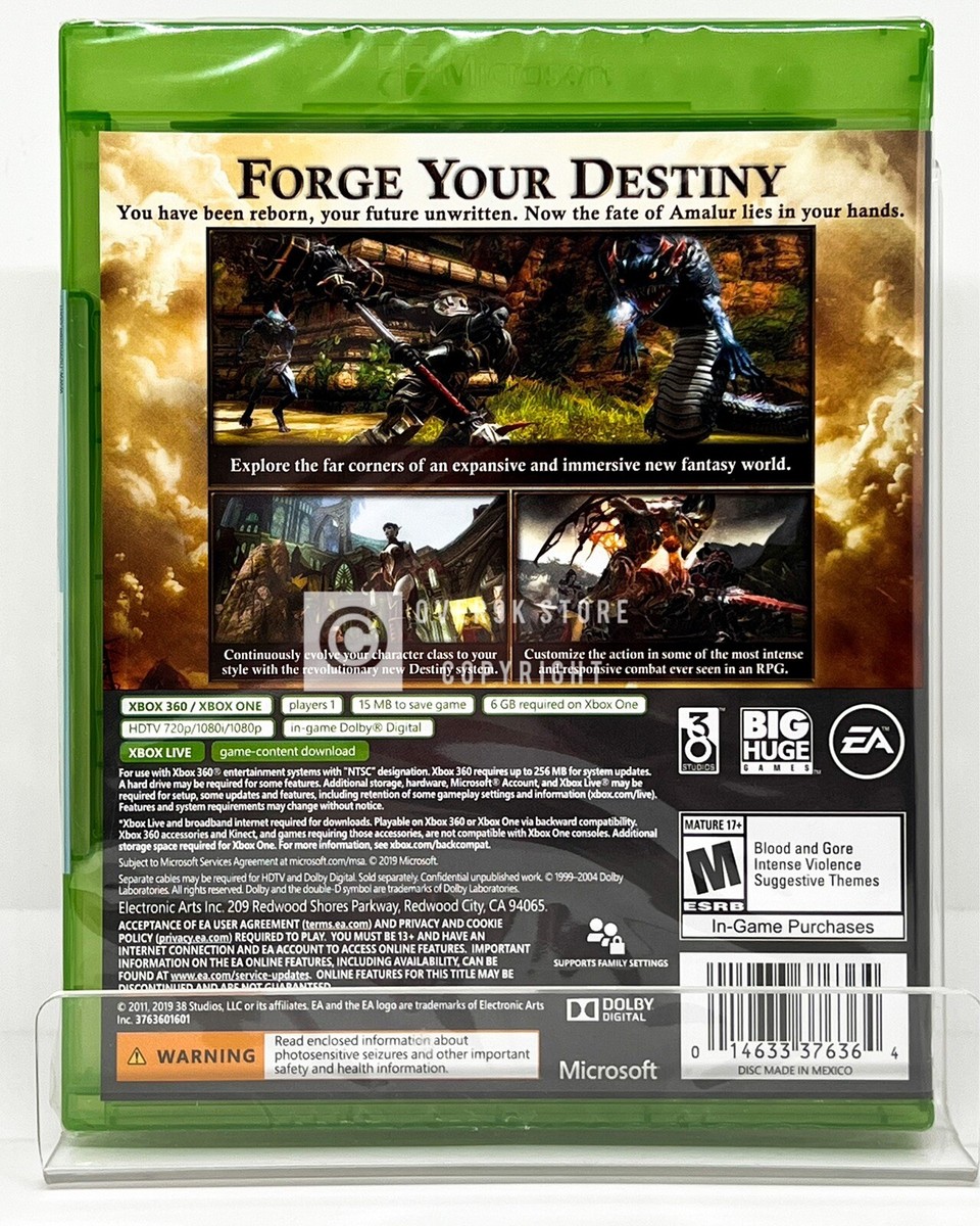 Kingdoms of Amalur　Reckoning Amazon.com: Kingdoms of Amalur: Reckoning - Xbox 360
