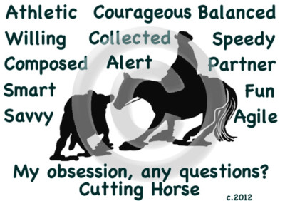 Cutting Horse My Obsession, Any Questions? T-shirt  Unisex Choice 
