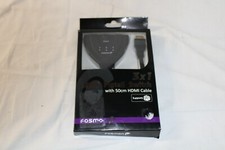 Fosmon 3 x 1 HDMI Pigtail Switch with 50cm HDMI Cable NEW