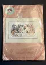 PURRFECT GARDEN Cross Stitch Kit 53522 Cats  Kittens From The Heart 17  x10  NEW