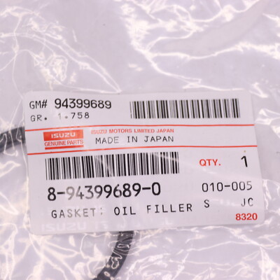 Genuine Isuzu Oil Filler Gasket 8943996890 OEM NOS for sale online  