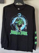 Jurassic World T-Rex Dinosaur Black Shirt-Boy's Size XL NEW 22