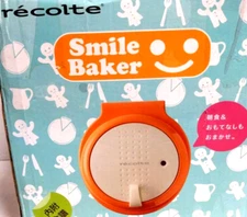 Recolte Smile Baker Mini Pancake/ Gingerbread Maker RSM-1 Orange JAPAN 