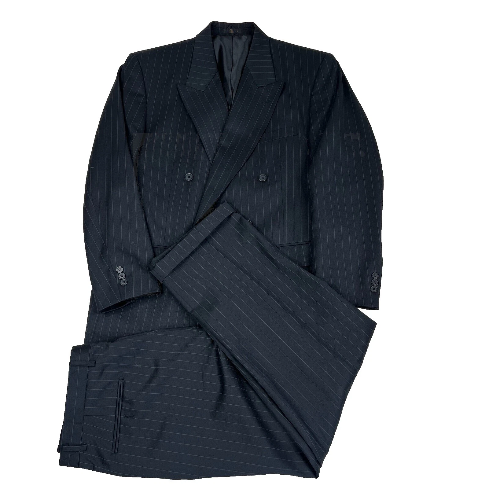 Lã Oleg Cassini Listrado ternos e Blazers para Homens