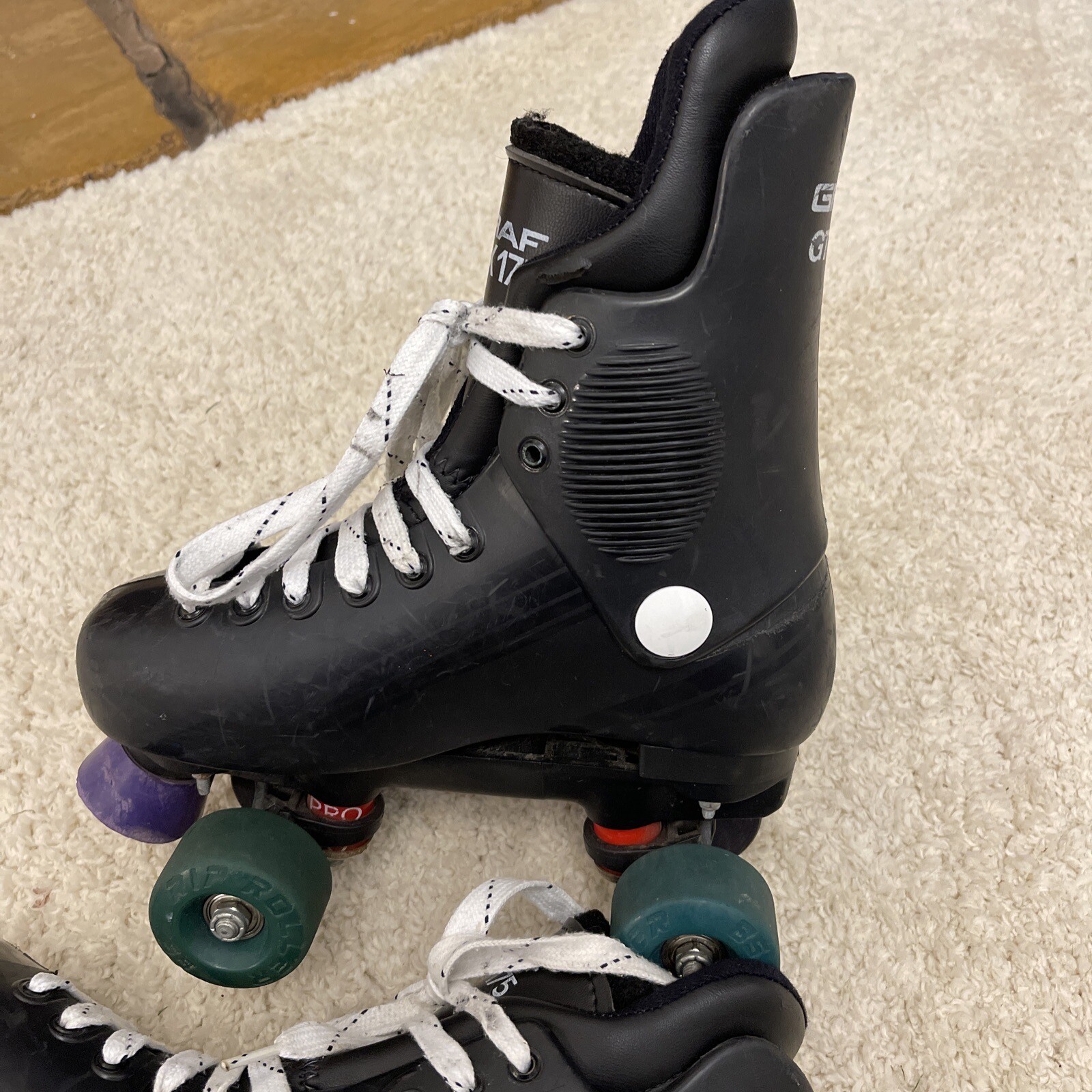 GRAF GTX 175 Quad Roller Skates Size UK 5 90s Retro Ventro Pro Wheels