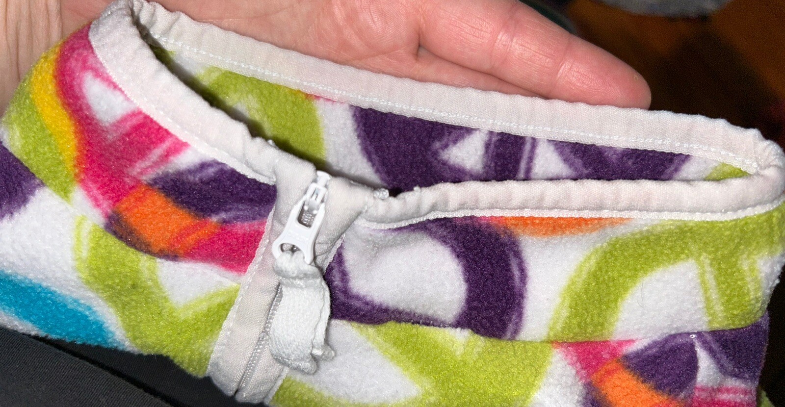 SO Kohls Brand Girls Peace Design Quarter Zip Fleece Shirt TopSz 6/7