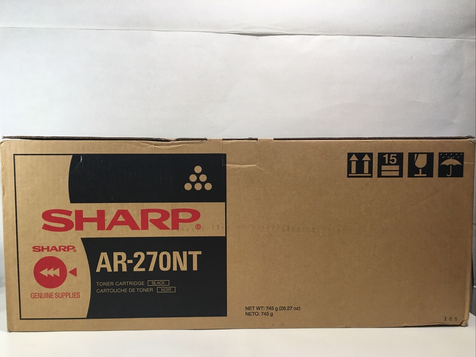 NEW GENUINE OEM SHARP AR-270NT BLACK TONER CARTRIDGE Open Box