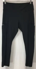 90 Degree By Reflex Womens Black Athletic Leggings Yoga Sz M (28-30"X23")
