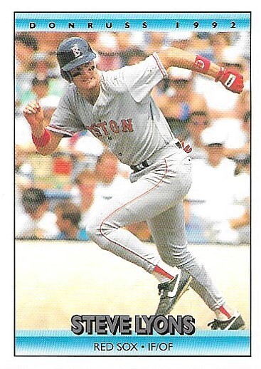 Steve Lyons 1992 Donruss #758 Boston Red Sox