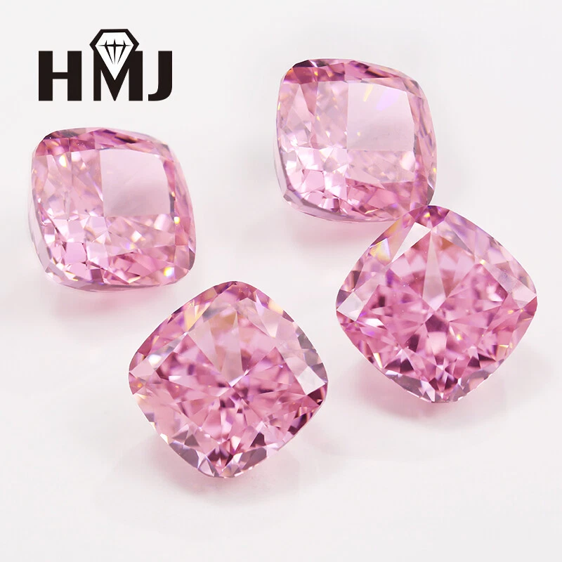 Дробленый лед огранки розовый подушка свободного кубический цирконий 5A CZ камень драгоценные камни ювелирных изделий DIY - Изображение 4 из 4