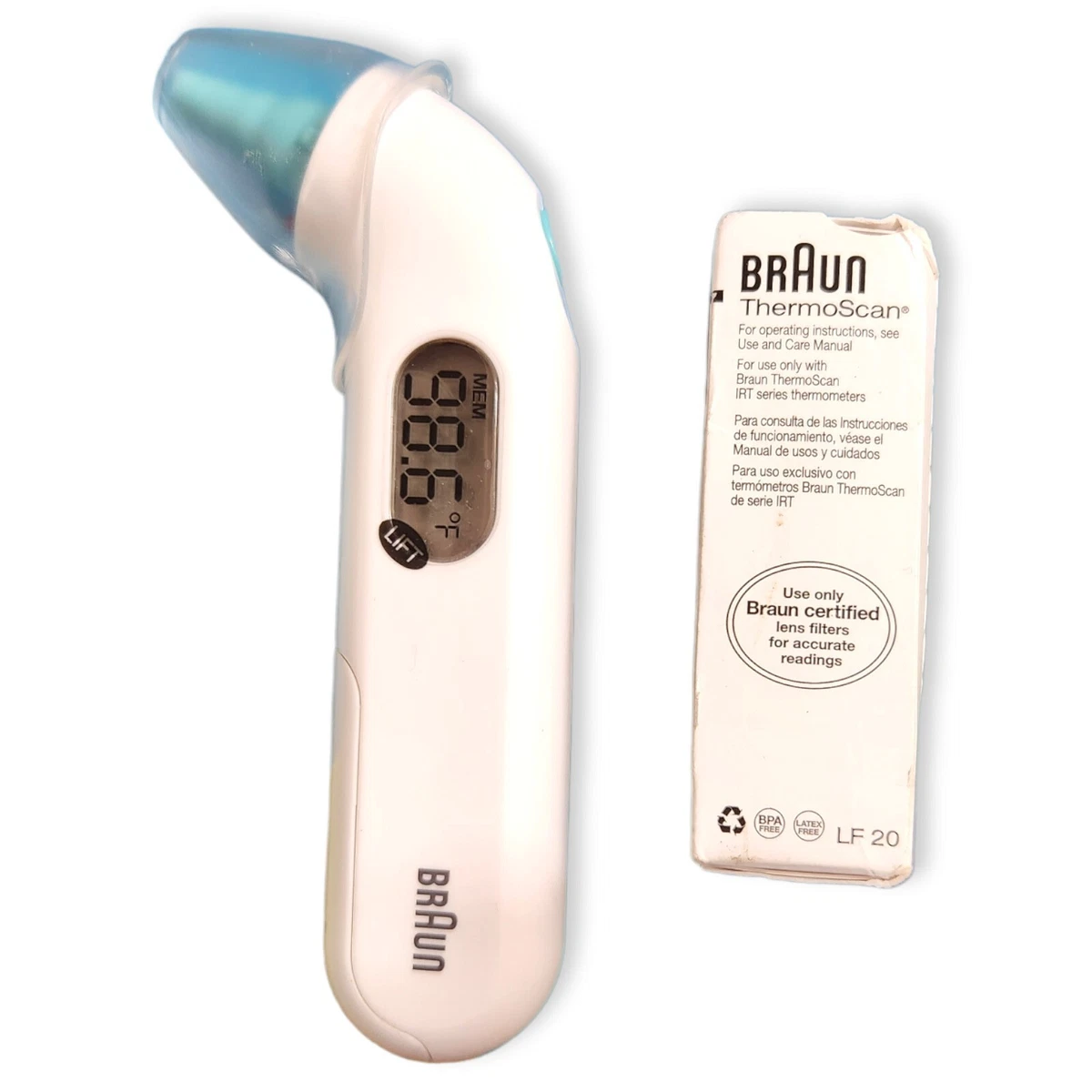 Review The Braun ThermoScan 3 Compact Ear Thermometer, braun
