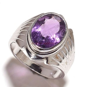 bague améthyste argent