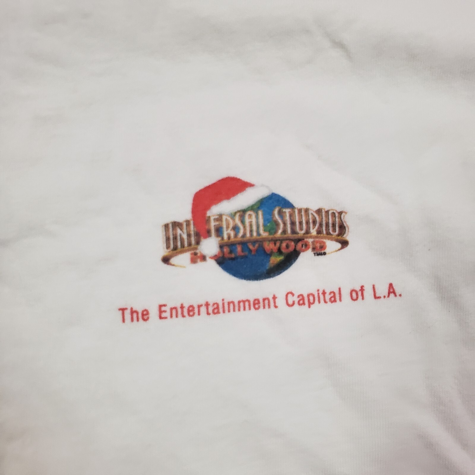 Universal Studios Shirt Mens Extra Large Long Sleeve Xmas Spongebob White Adult