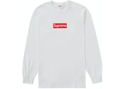 Supreme Box Logo L/S Tee White - Size Medium | eBay 