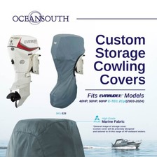 Oceansouth Outboard Storage Full Cover for Evinrude E-Tec 2CYL 20